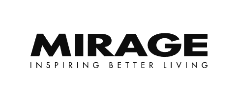Mirage logo with the tagline 'Inspiring Better Living' beneath it.