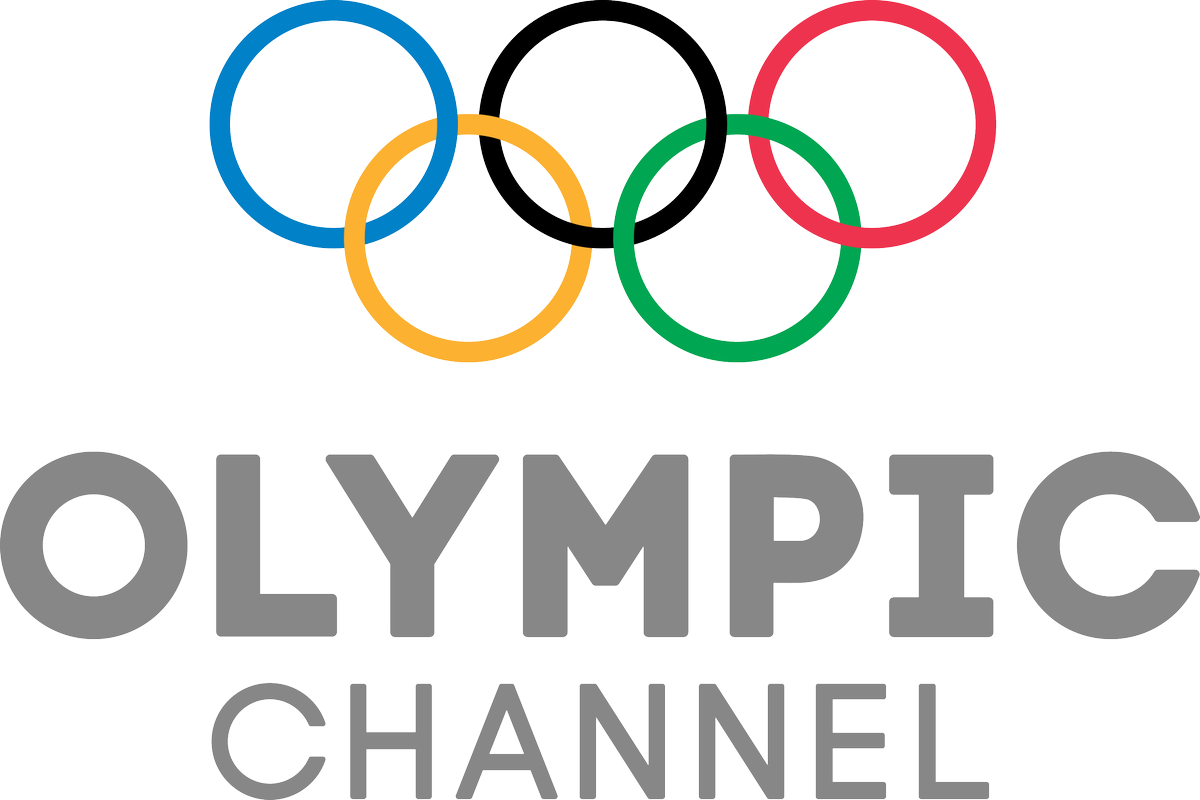 The Olympic rings logo with the words 'Olympic Channel' beneath it.