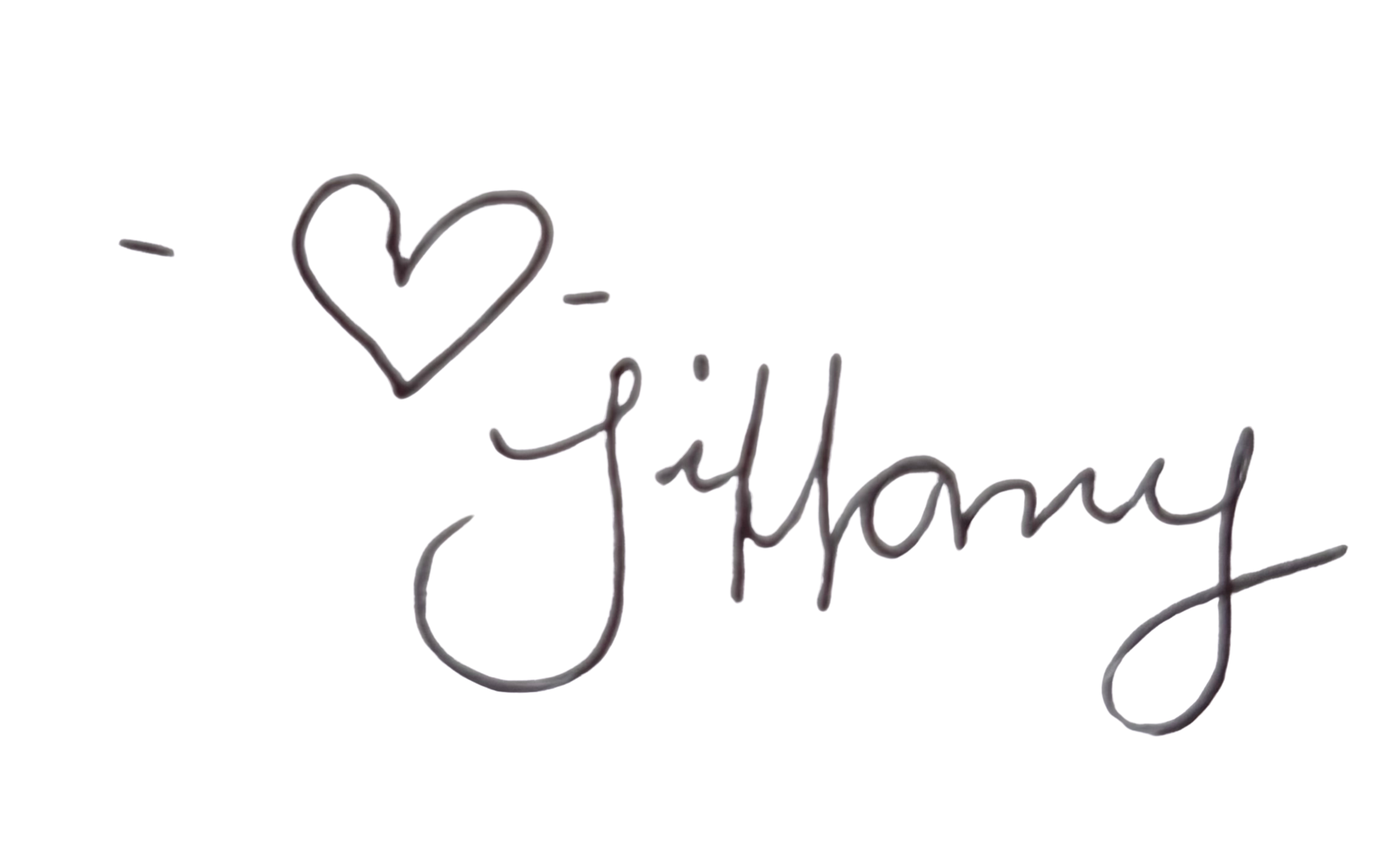 Signature of person name Tiffany