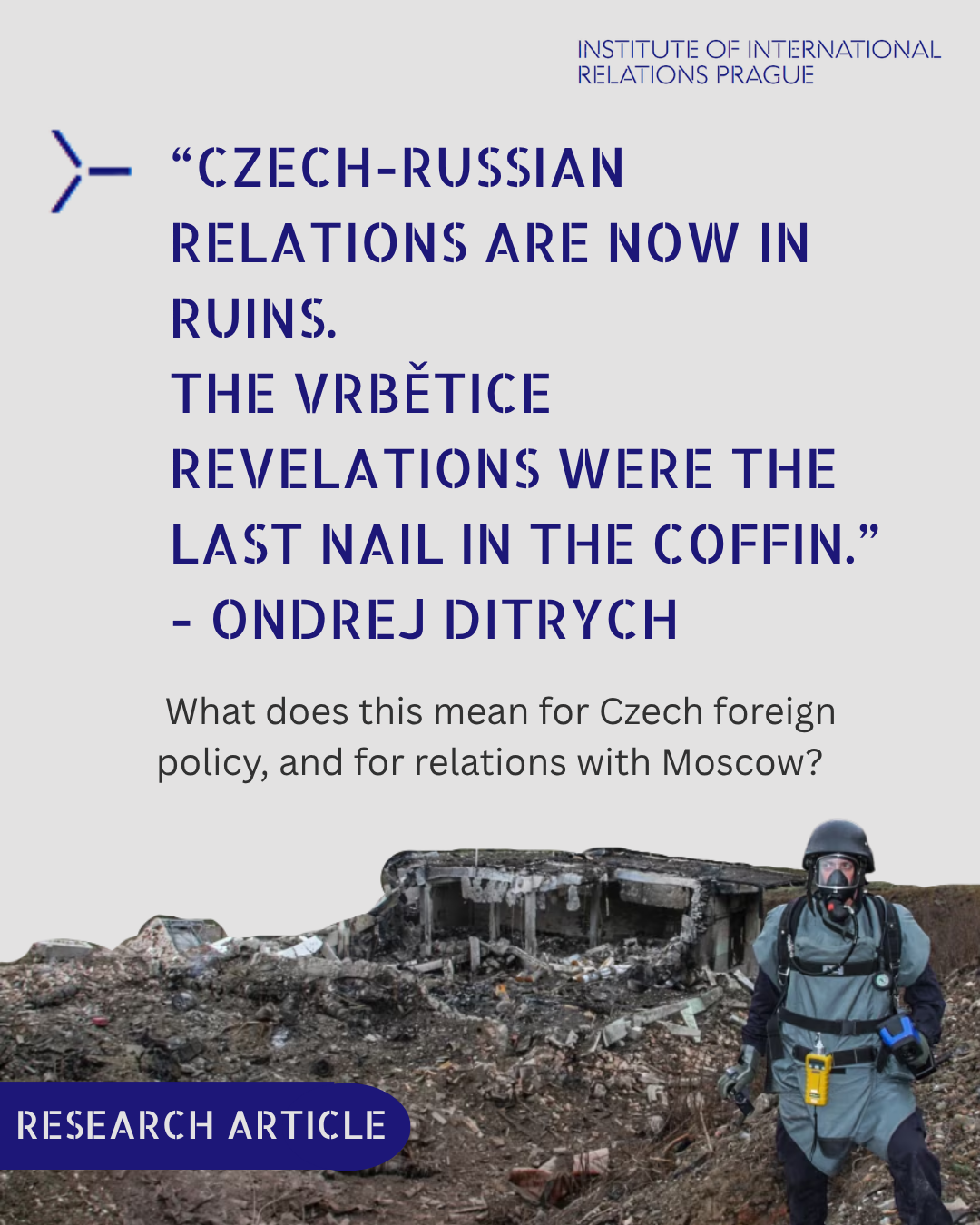 Research article promotion on the Institute of International Relations' LinkedIn and Instagram