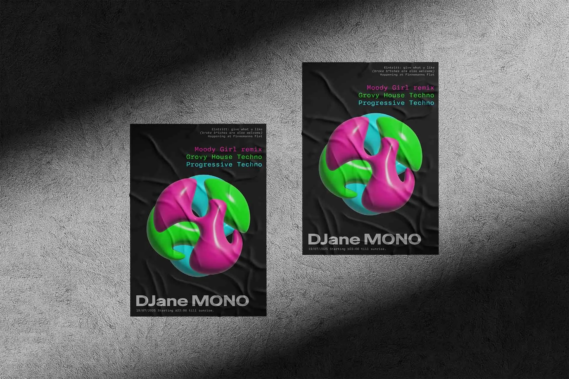DJANE MONO – PLAKATE