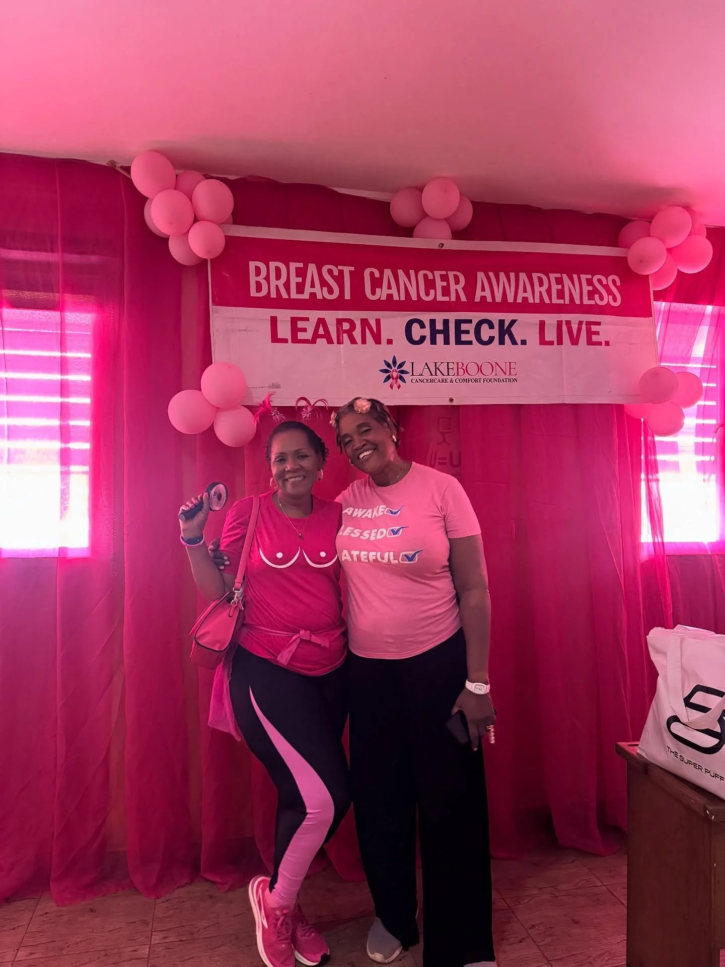 Three Days of Breast Health at Military Hospital. 💓🩷

A BIG Thank You to the Military Hospital health team,  @lakebooneccf team. Our amazing doctors and nurses and  all the women that came to get their breast checks near and far. We love you 💕