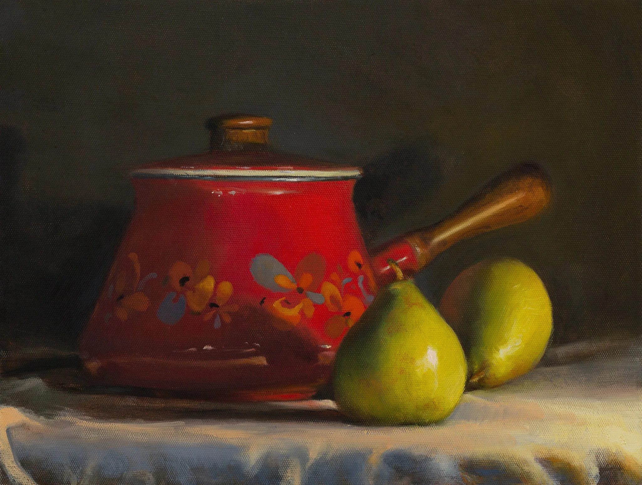 Still life with pears - oil on linen, 2022, 40x30cm.jpg