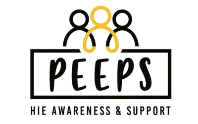 Logo for Peepers, a sunglasses retailer, featuring stylized yellow and black glasses above the company's name.