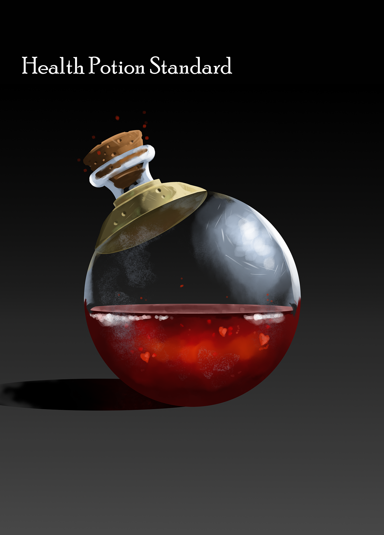 Health potion prop illustration