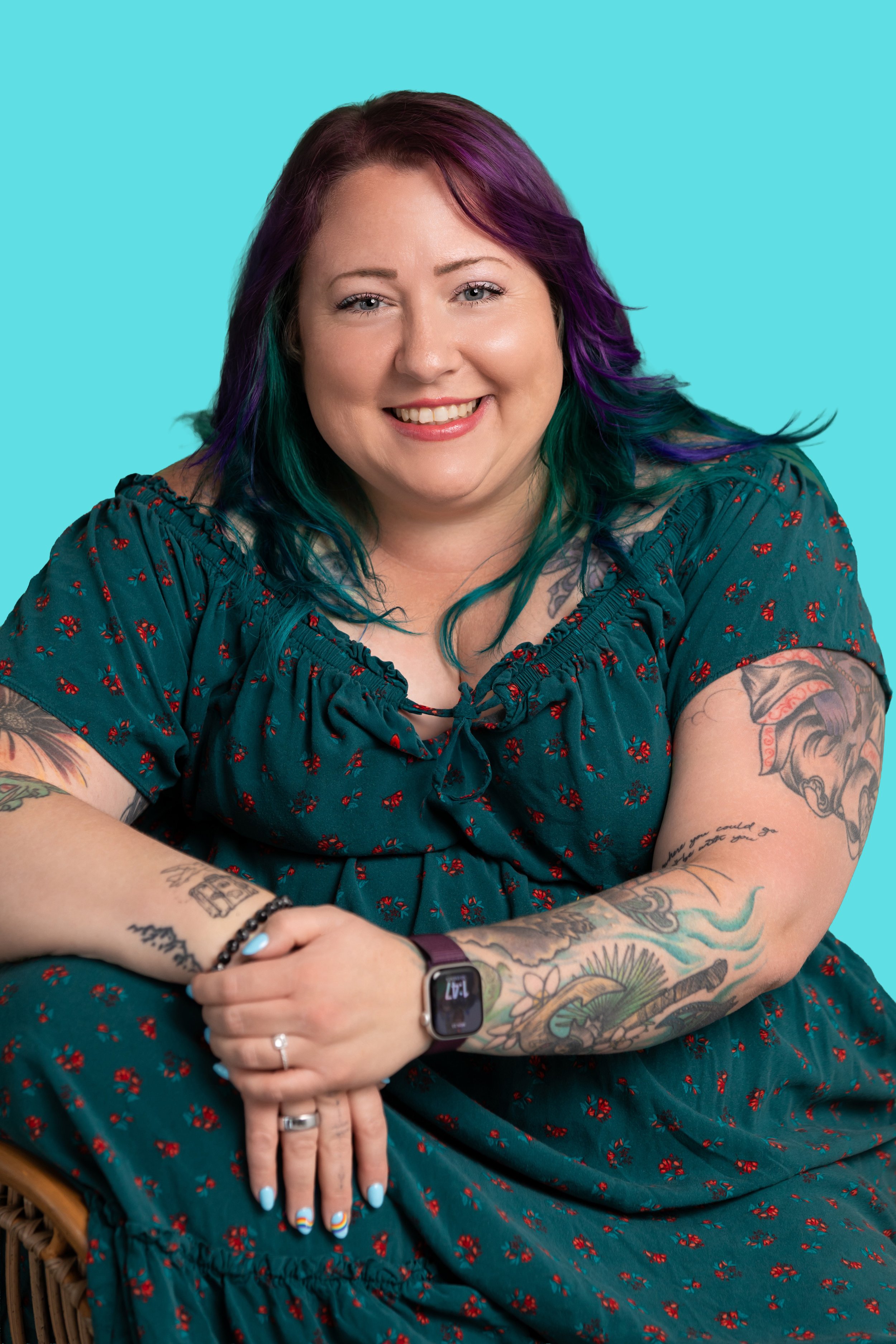 Samantha Willi, founder of Once Upon a Practice, posing for a portrait