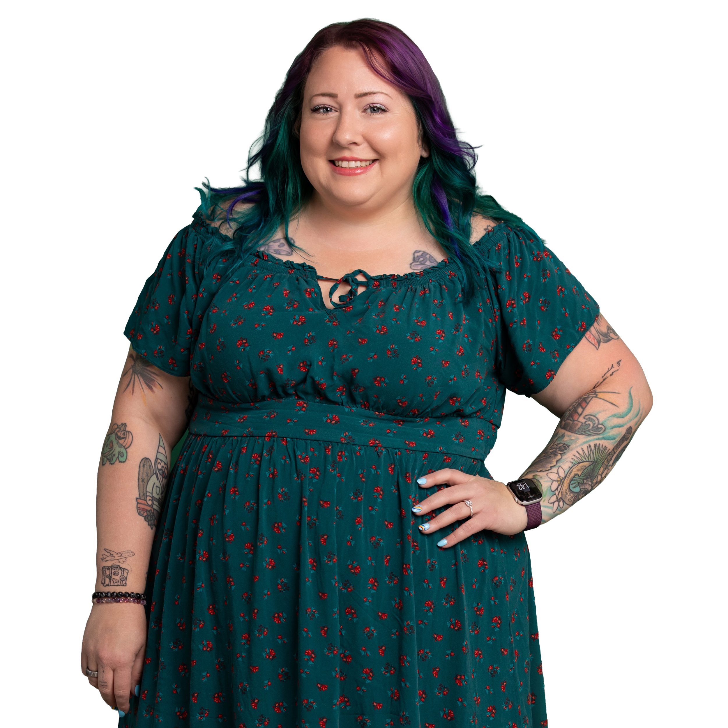 Samantha Willi, founder of Once Upon a Practice, standing with one hand on her hip