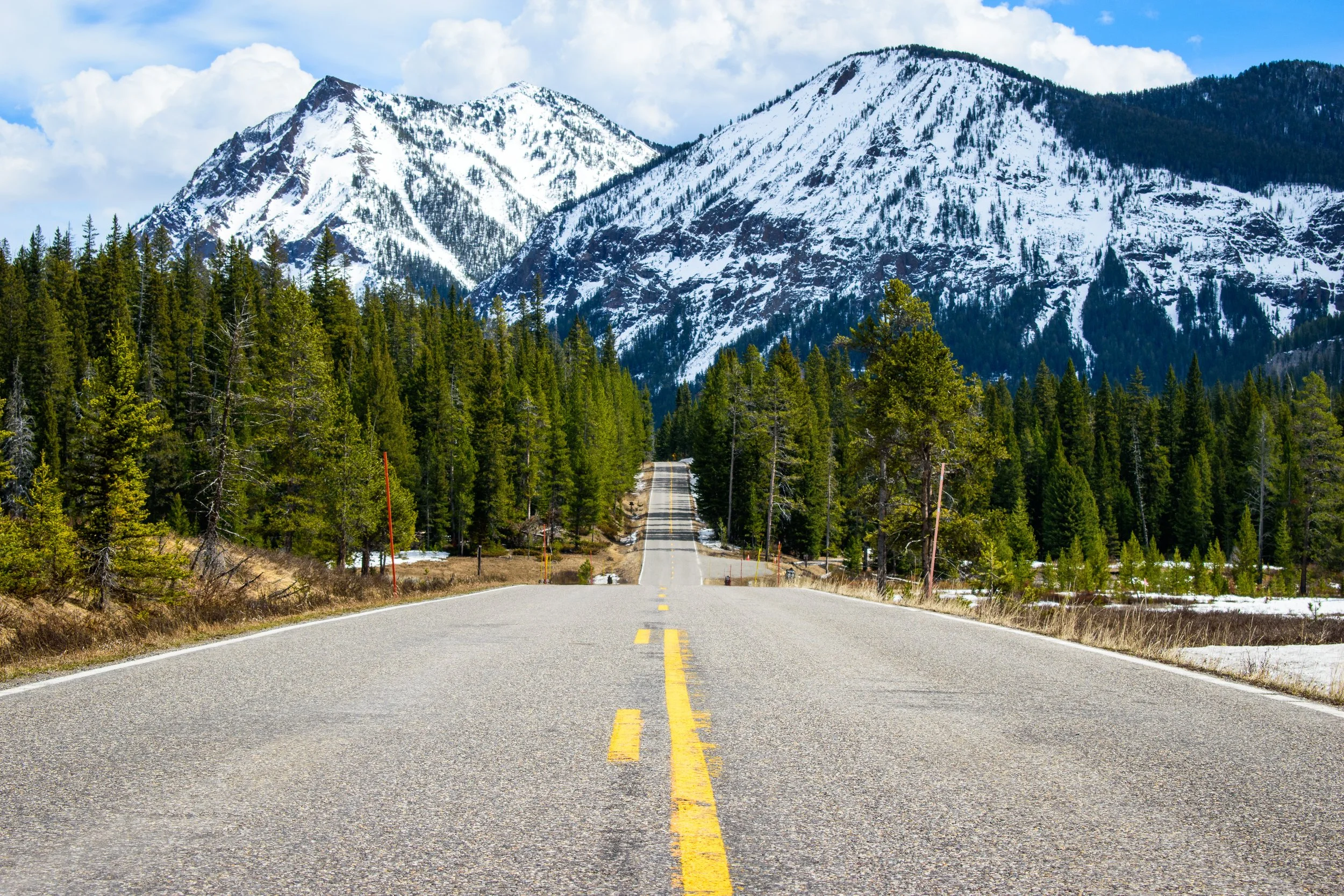 Highway 212 into the mountains of Cooke City.