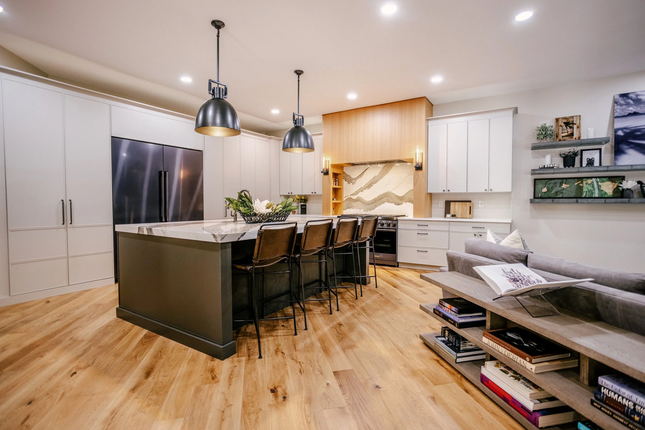Beautiful modern kitchen with character.