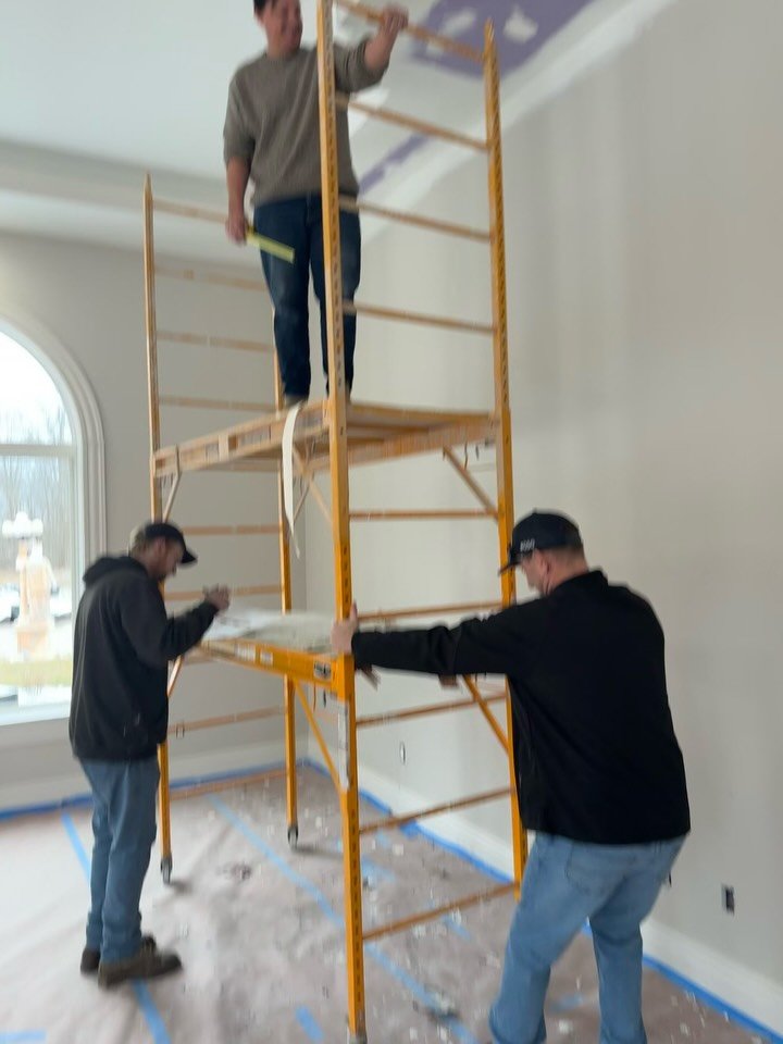 Spot the difference 👀

And yes, our CEO will personally climb up on a scaffold just to make sure your home&rsquo;s measurements are absolutely perfect.

#hausstudio #interiordesign