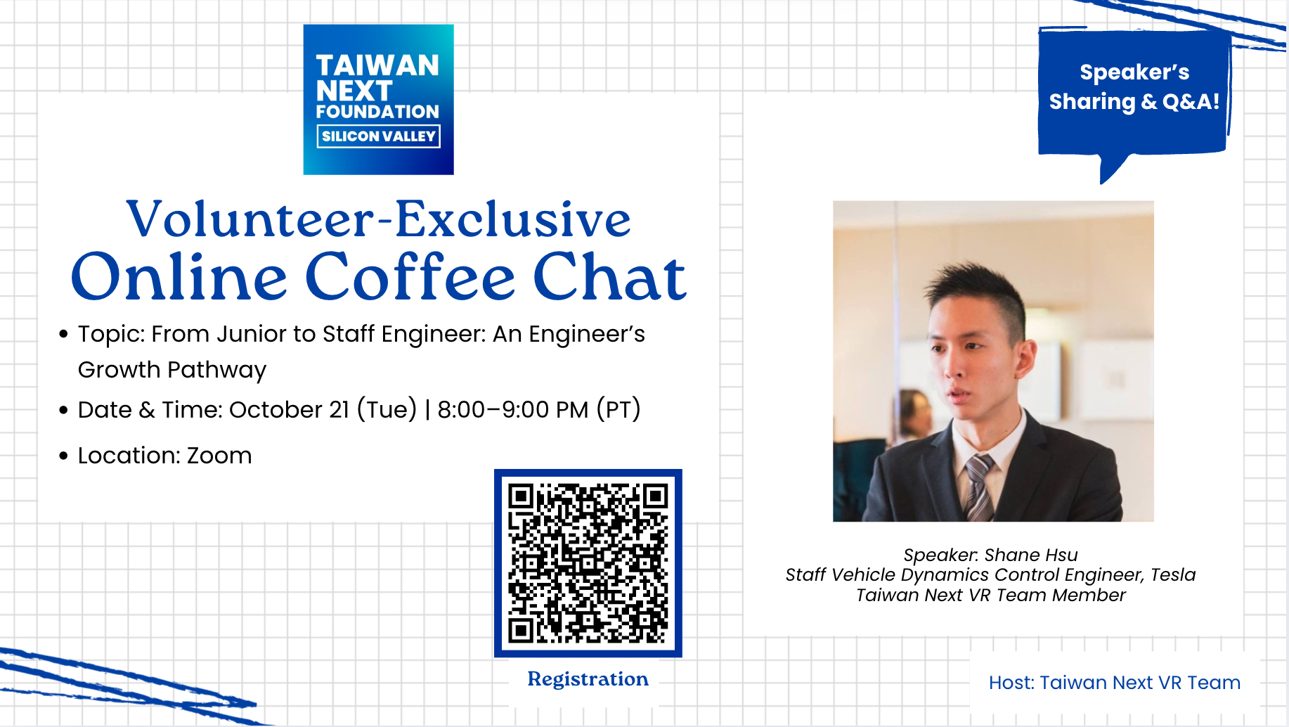 Taiwan Next Volunteer-Exclusive- Online Coffee Chat # 5 Shane Hsu