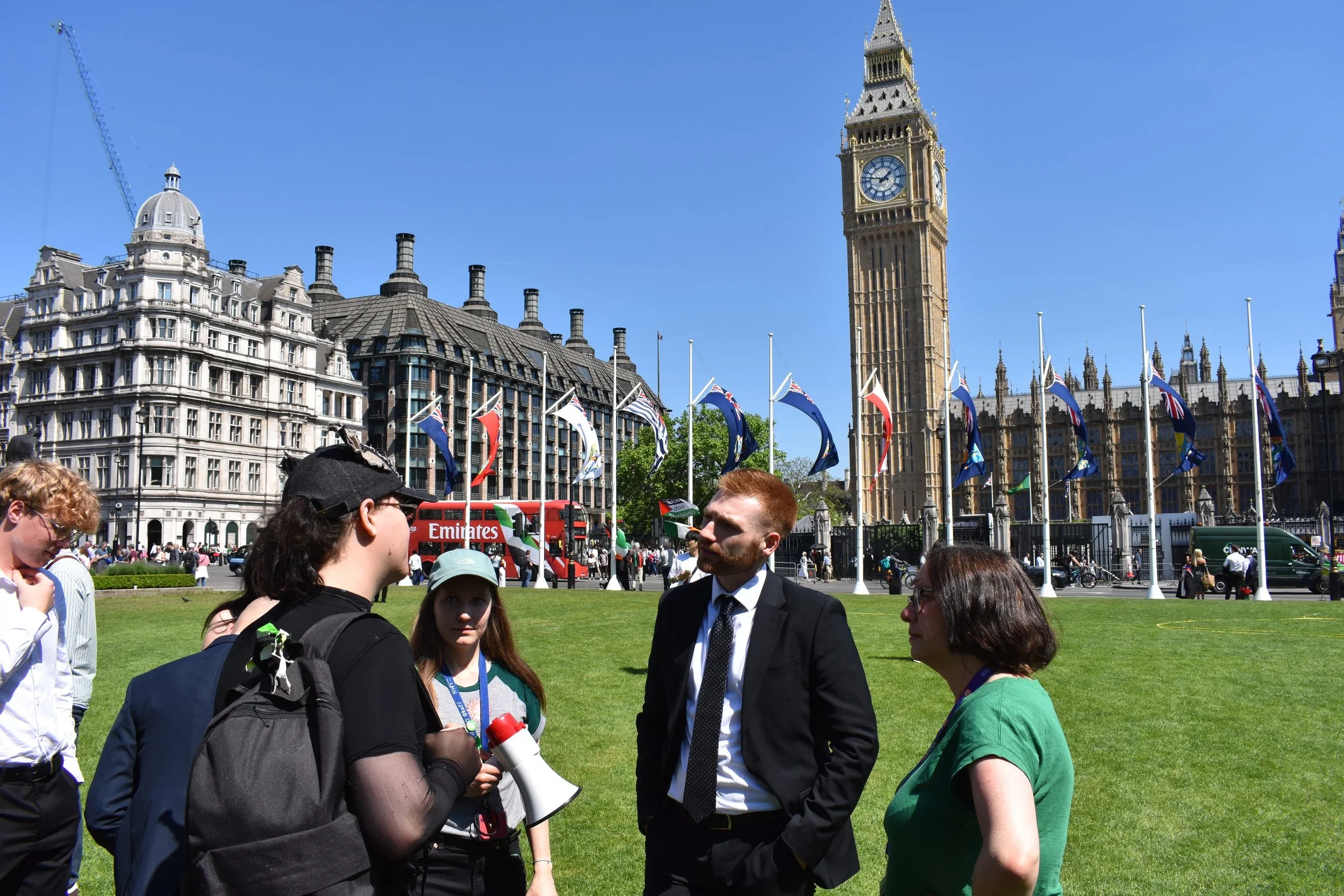  Danny Beales MP talking to young people at the Youth Homelessness Collective Parliamentary Day of Action 