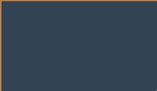 Blue background with a small orange section at the top.