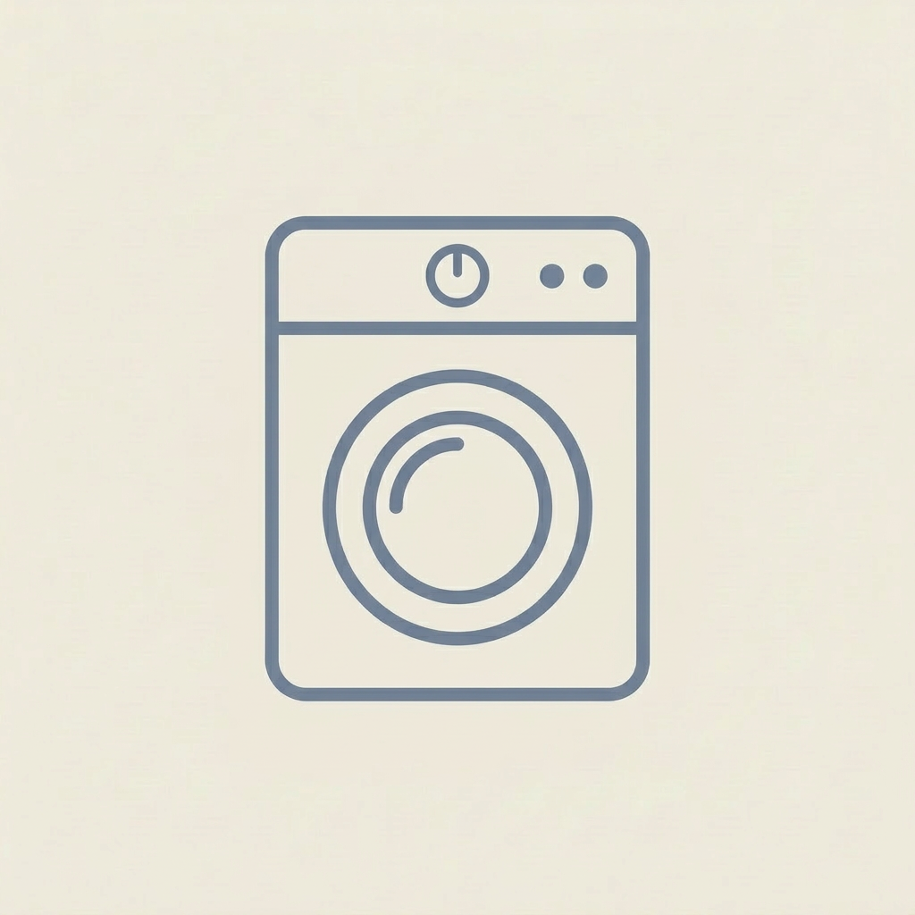 Icon of a washing machine, representing consumer products and appliance manufacturing.