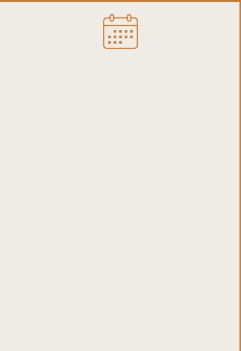 Calendar icon representing weekly candidate search updates.