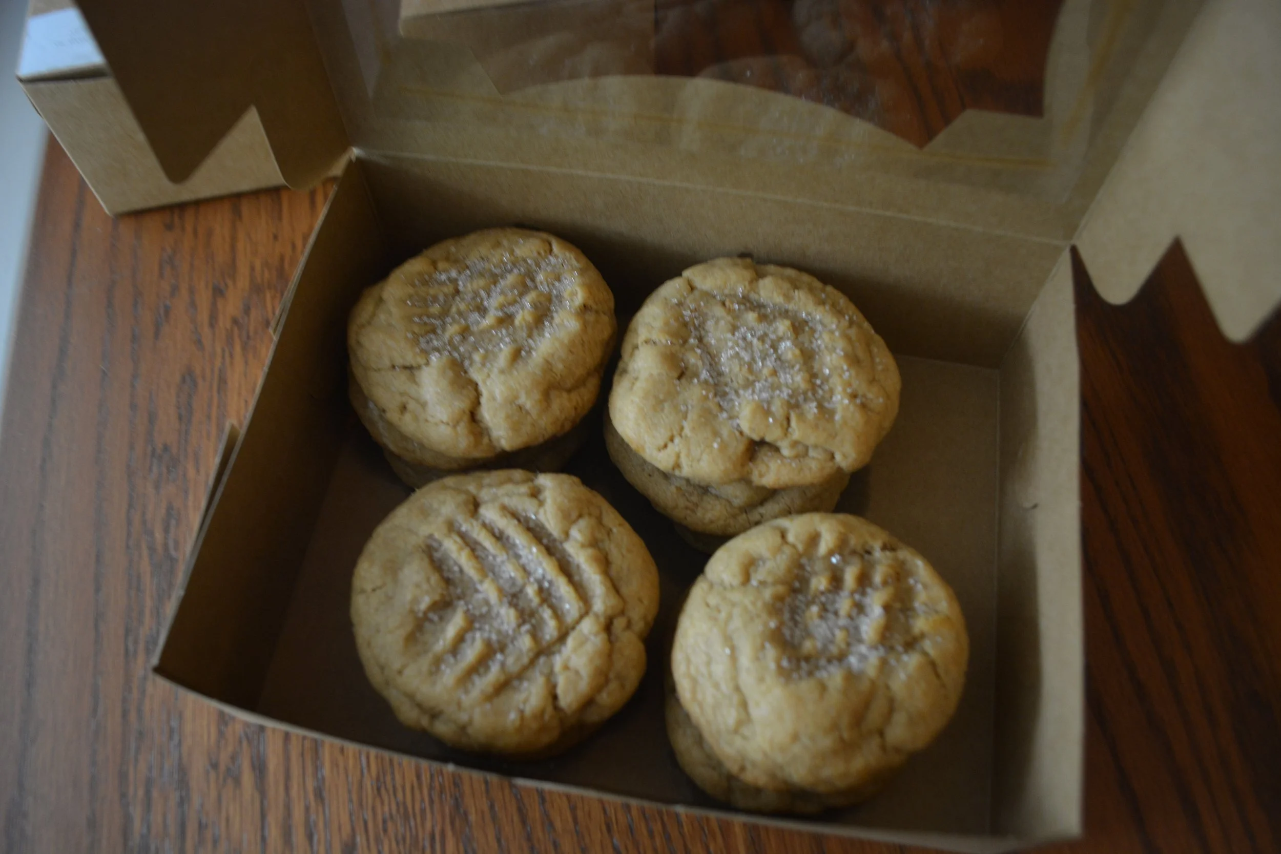 Organic Sourdough Peanut Butter Cookies