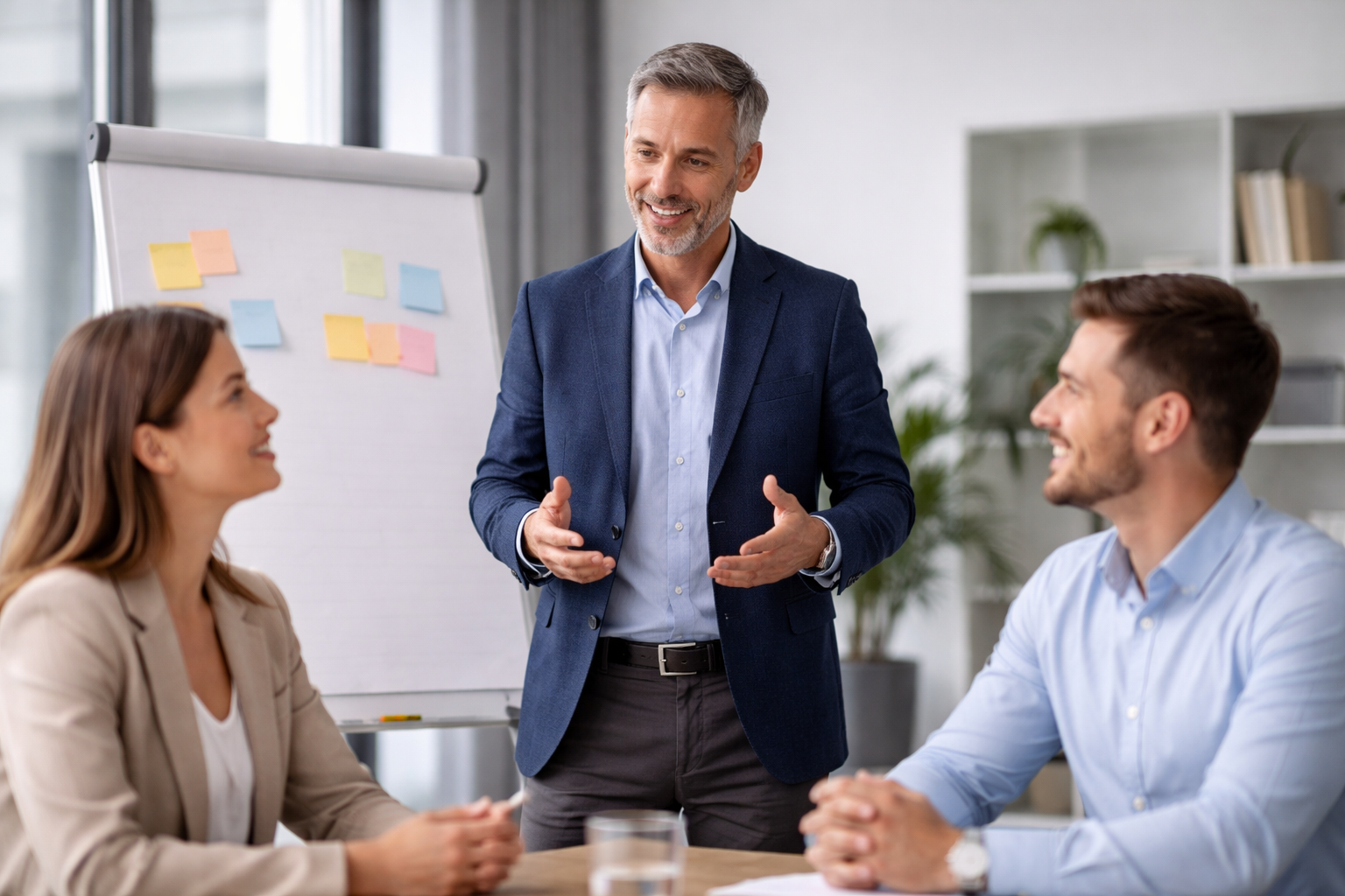 Mediator in einem Konfliktgespräch (Konfliktmanagement)