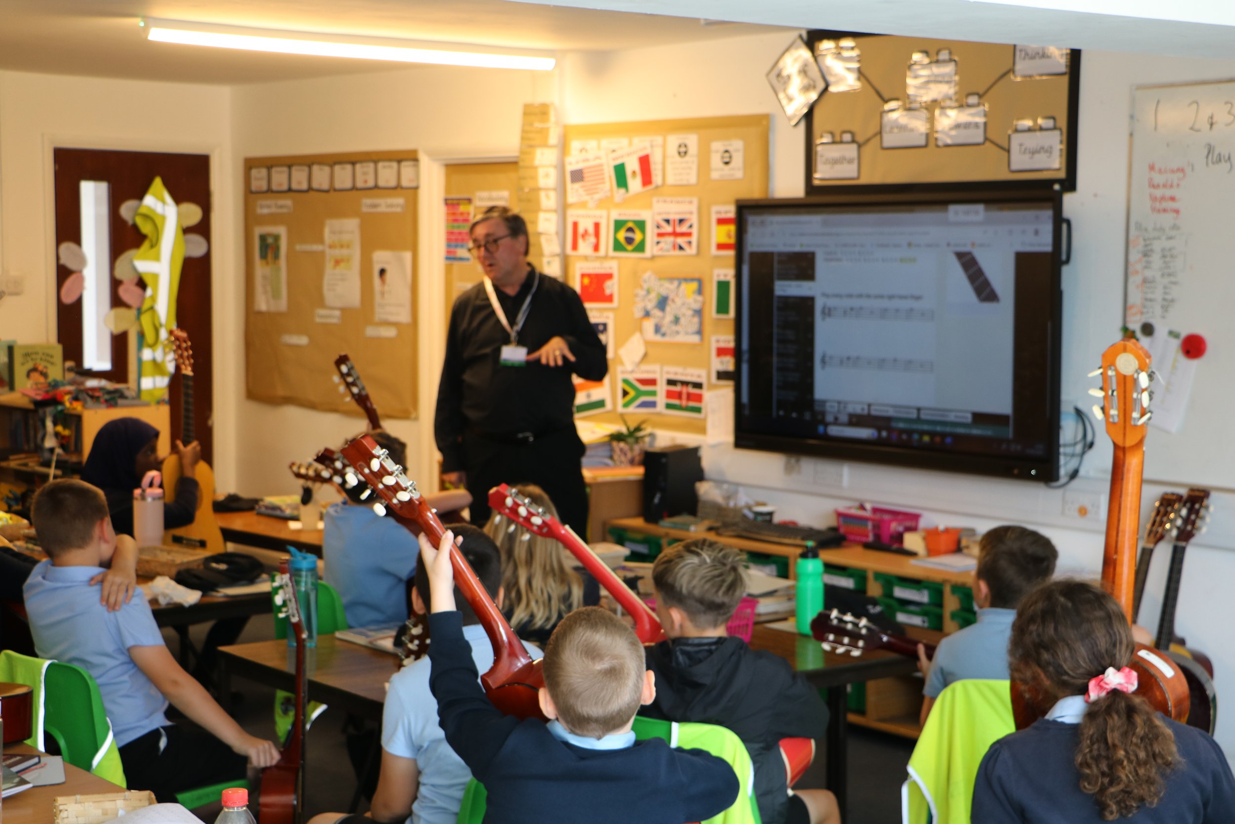 Class guitar lesson