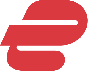 Red stylized number 3 on a black background