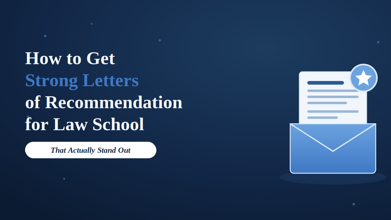 How to Get Strong Letters of Recommendation for Law School