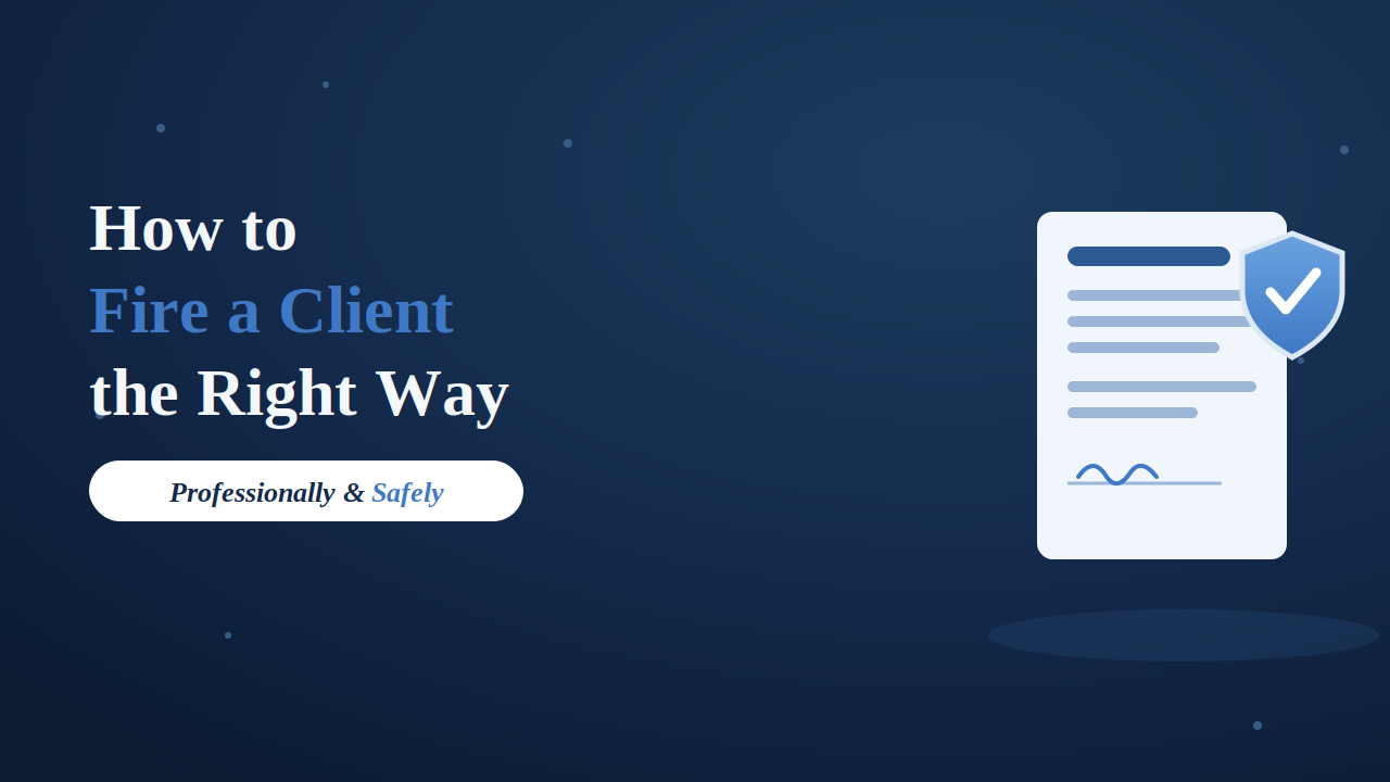 How to Fire a Client (Professionally and Without Getting Into Trouble)