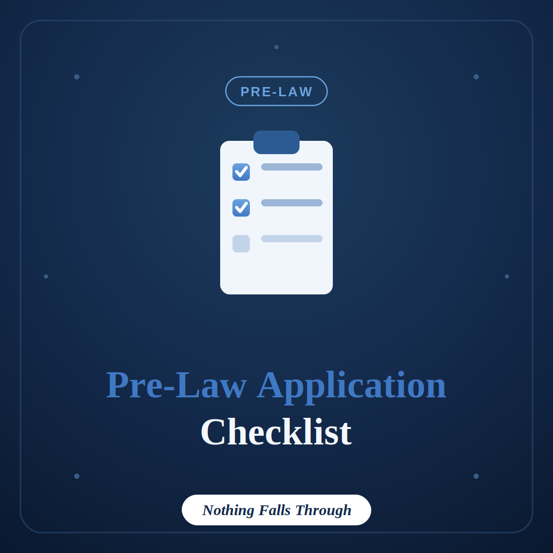 Pre-Law Application Checklist
