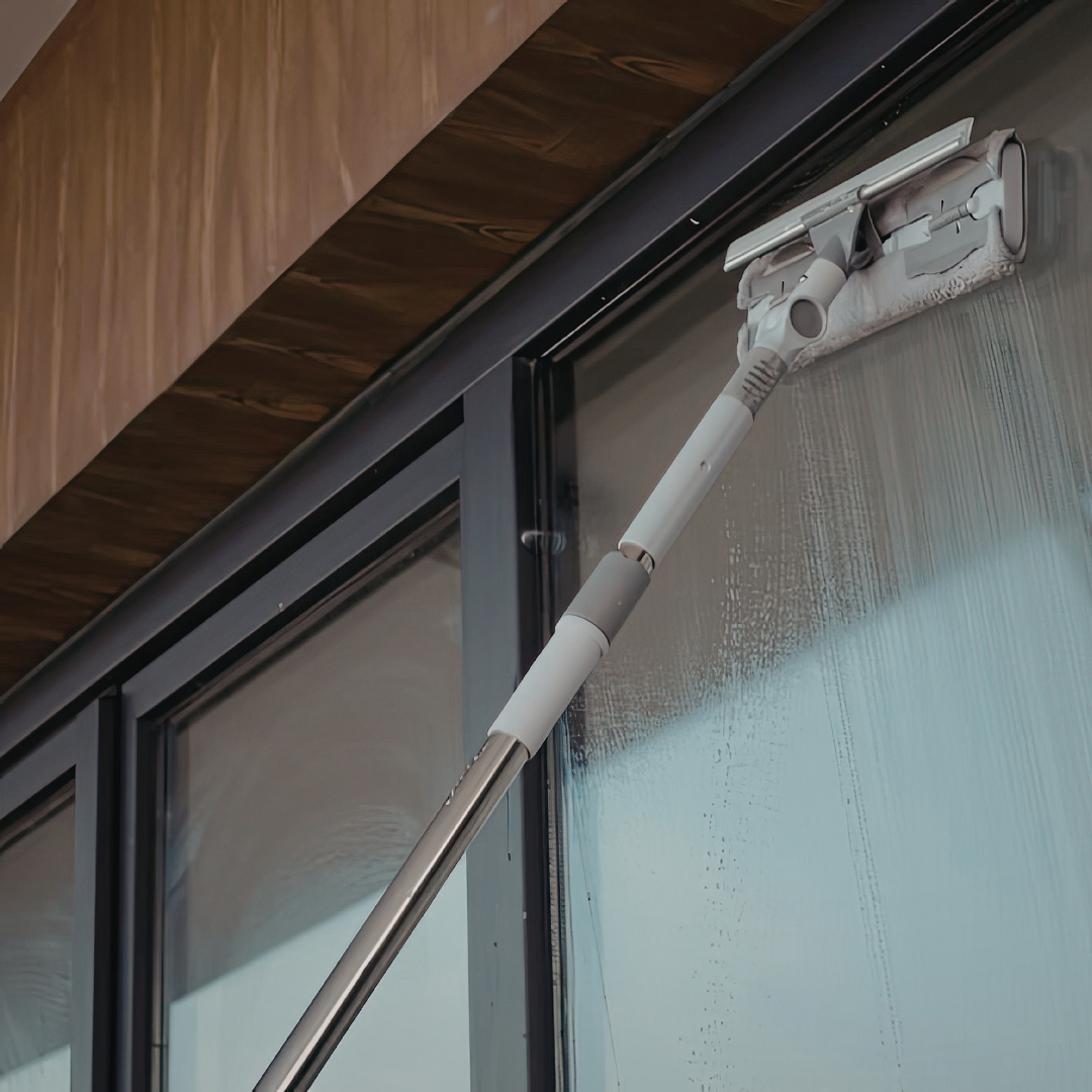 Window cleaning services offered by Cactus Sweeping in Arizona.