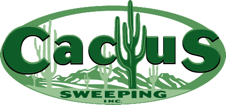 Logo of Cactus Sweeping Inc. with a green cactus and the company name