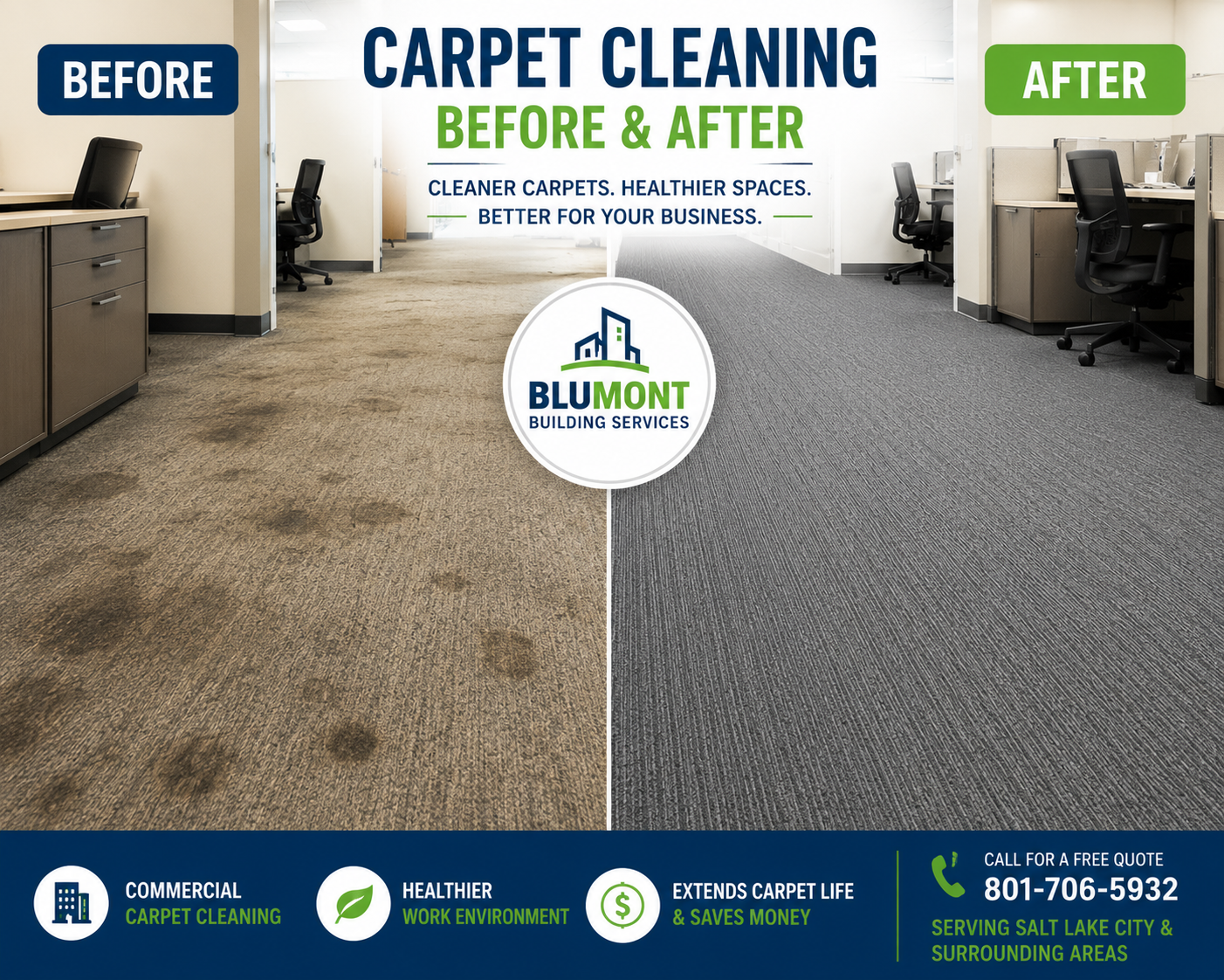 Benefits of Commercial Carpet Cleaning for Businesses in Salt Lake City