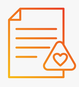 Icon of a document representing an order for an ultrasound from your provider