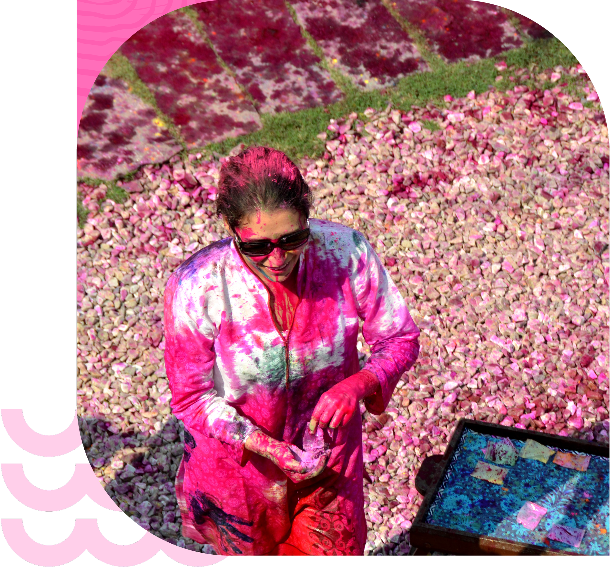 El festival Holi, Festival de colores, en india conmemora la victoria del bien sobre el mal