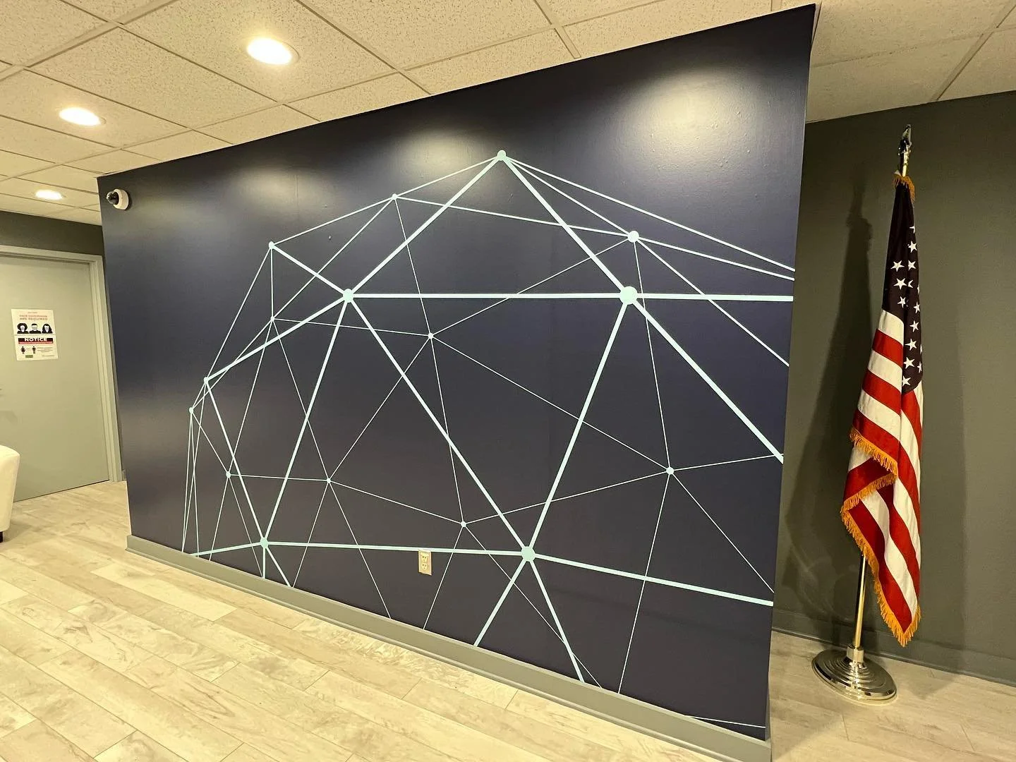 Another installation for our friends @l3harristech 
@3mfilms 
#murals #print #aerospace #technology #vinyl #art