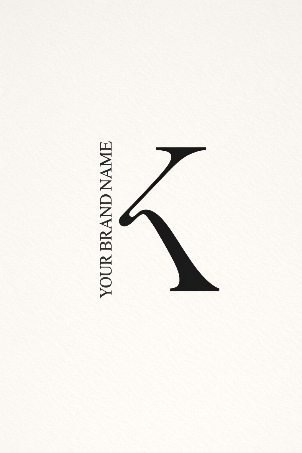 Elegant logo with stylized 'K'.png