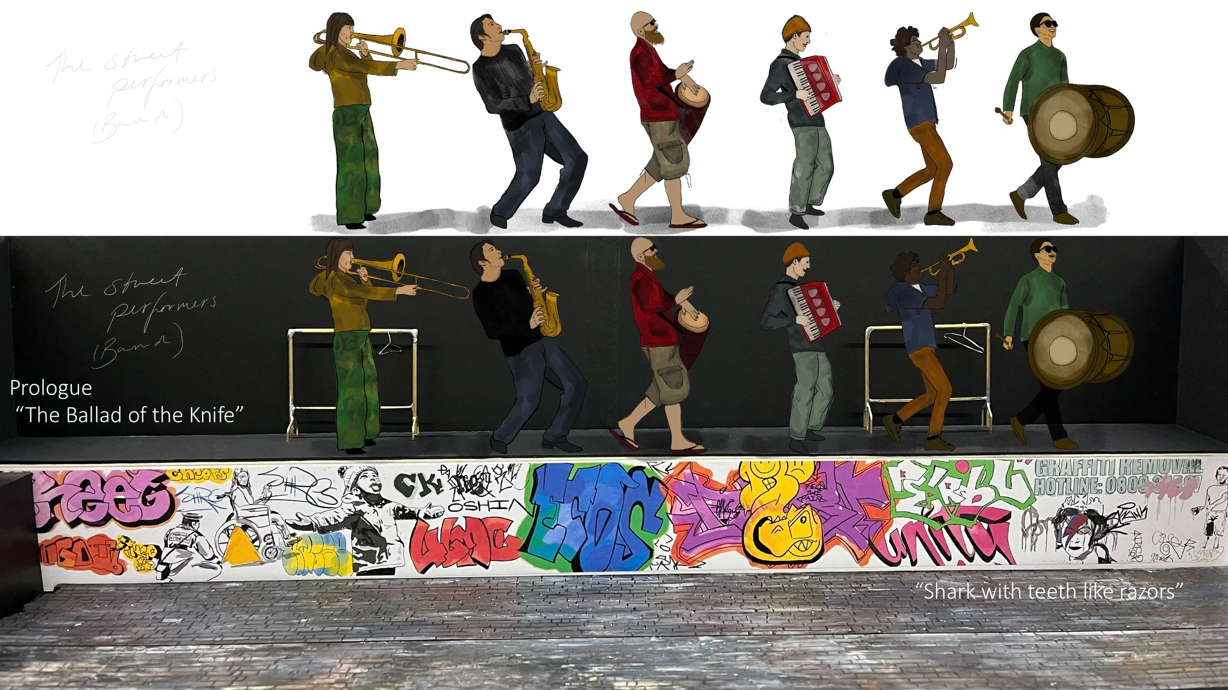 Band Character Drawings