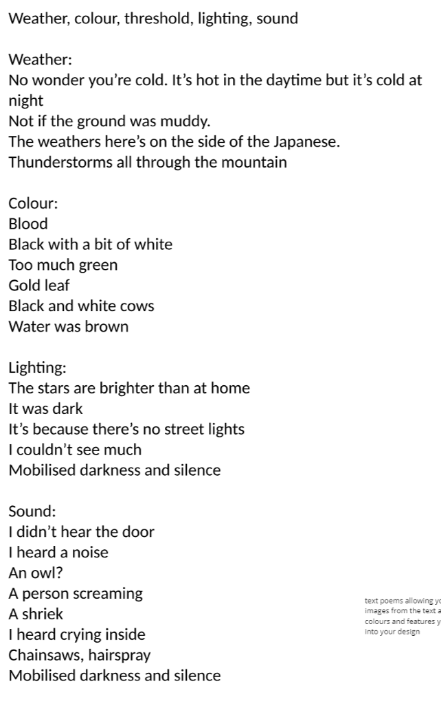 Text Poem Analysis