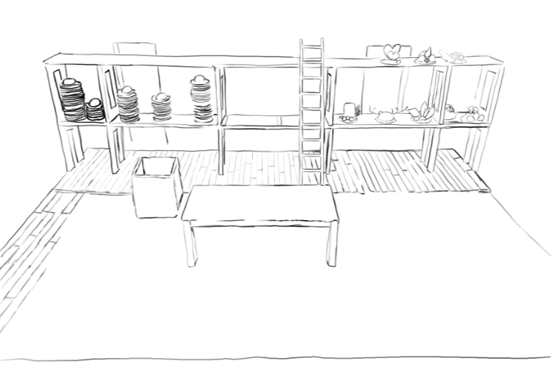 Sketching out stage