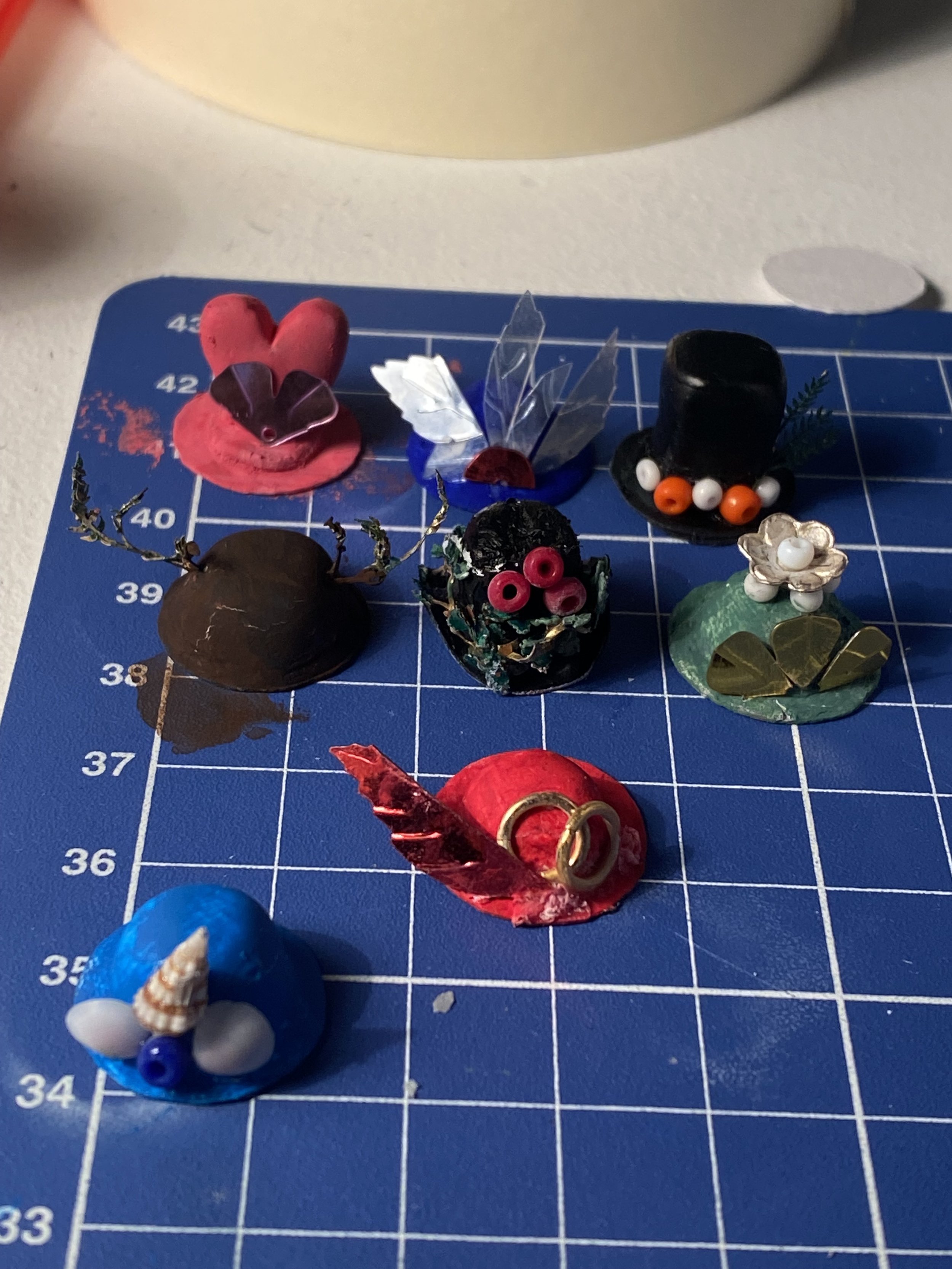 The making of the extravagant hats 