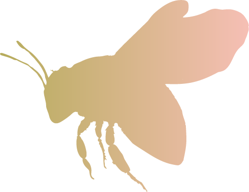 Pastel bee illustration