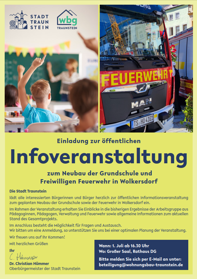 Einladung zur öffentlichen Infoveranstaltung am 01.07
