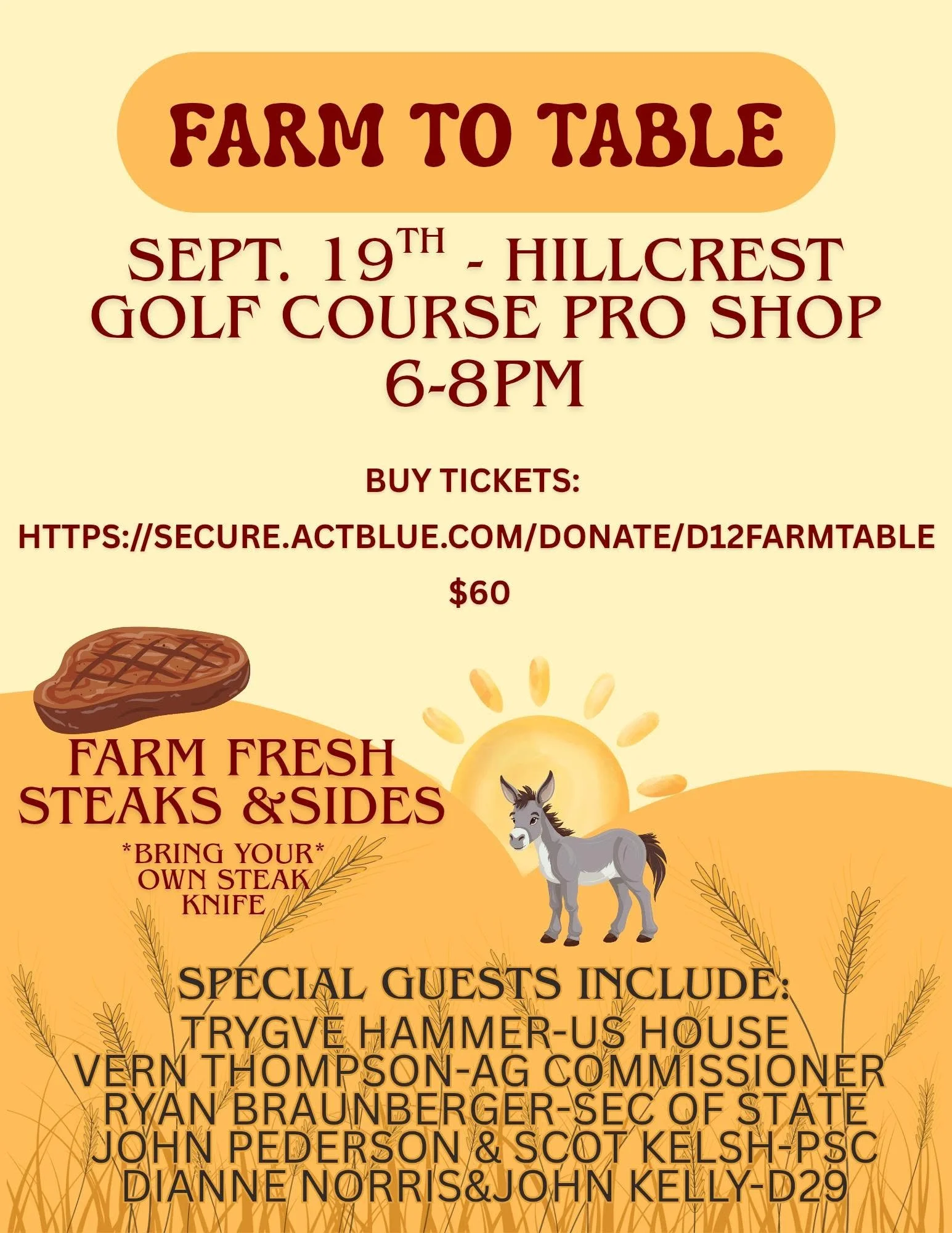 District 12 Farm-to-Table Fundraiser