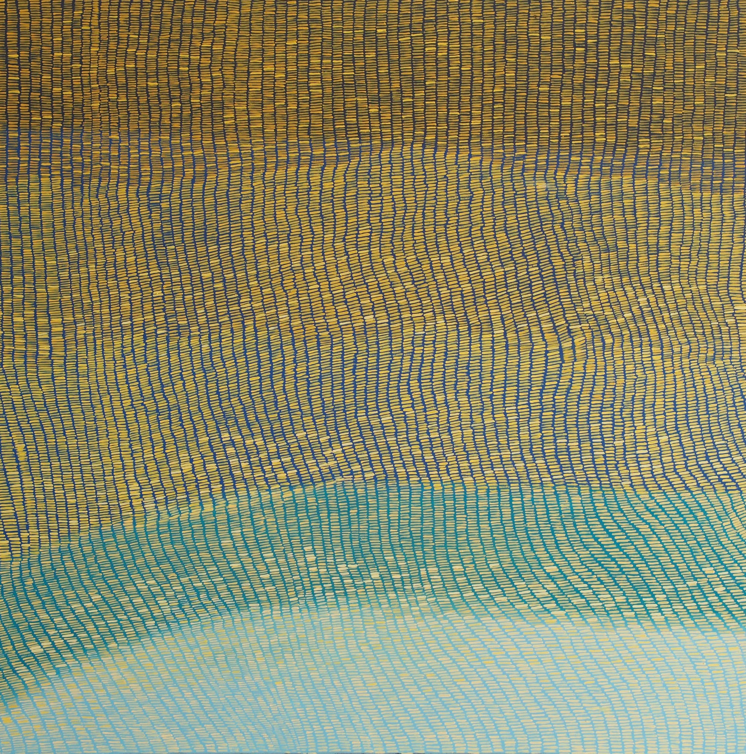 Jaunes sur Bleus  - 100x100cm