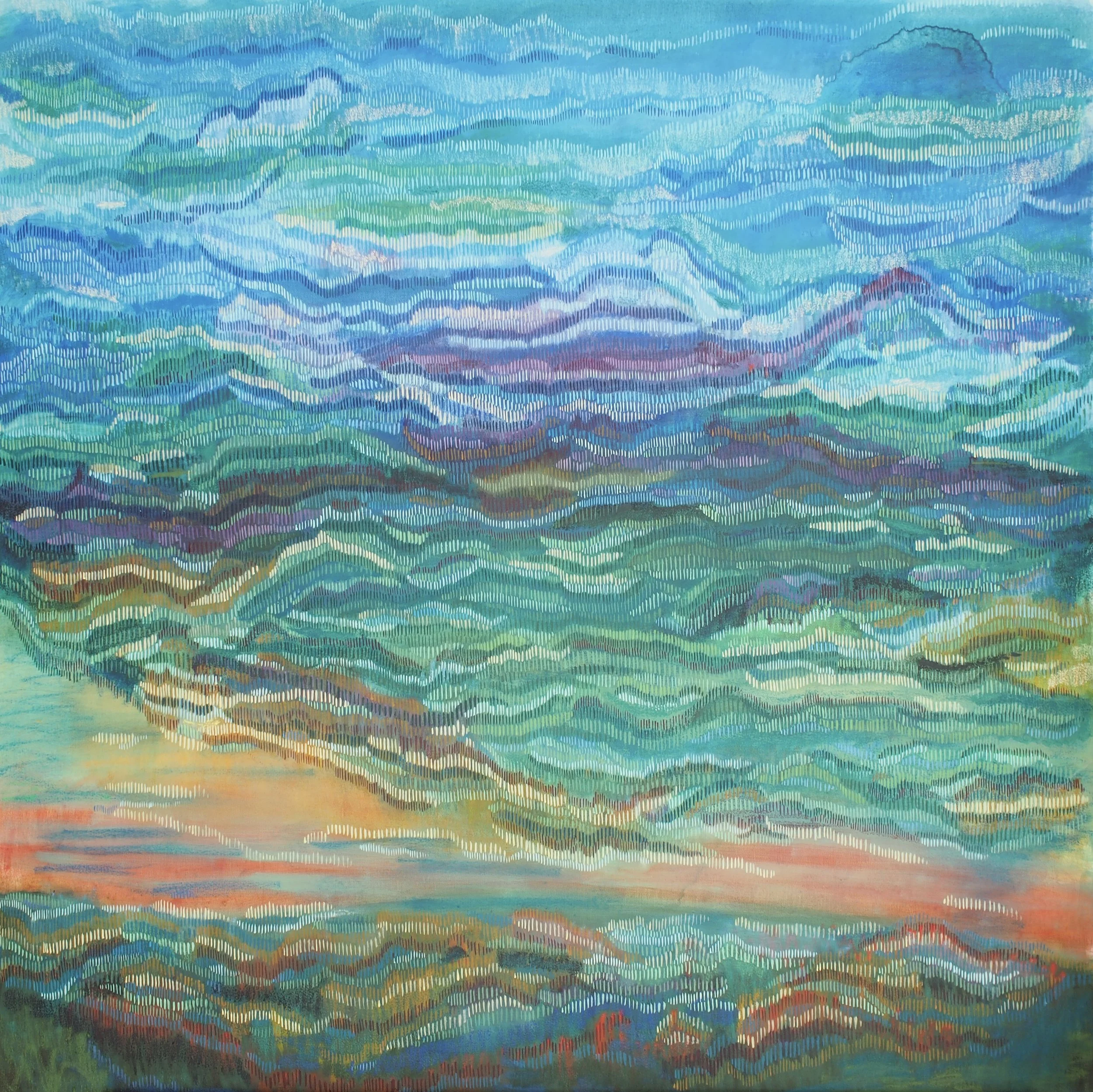 Stairway to heaven -oil on canvas - 120x120cm