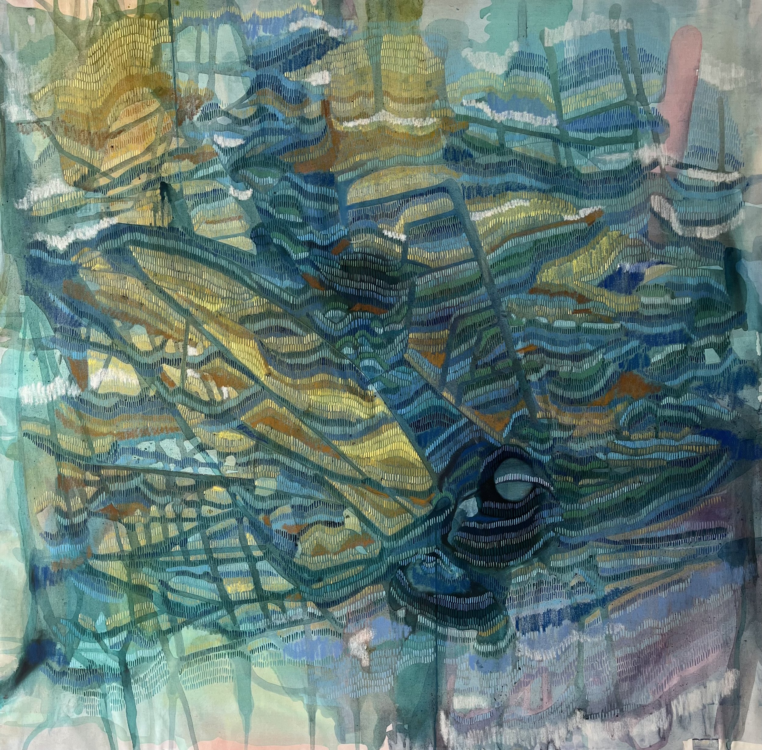 Parcelles - 120x120cm