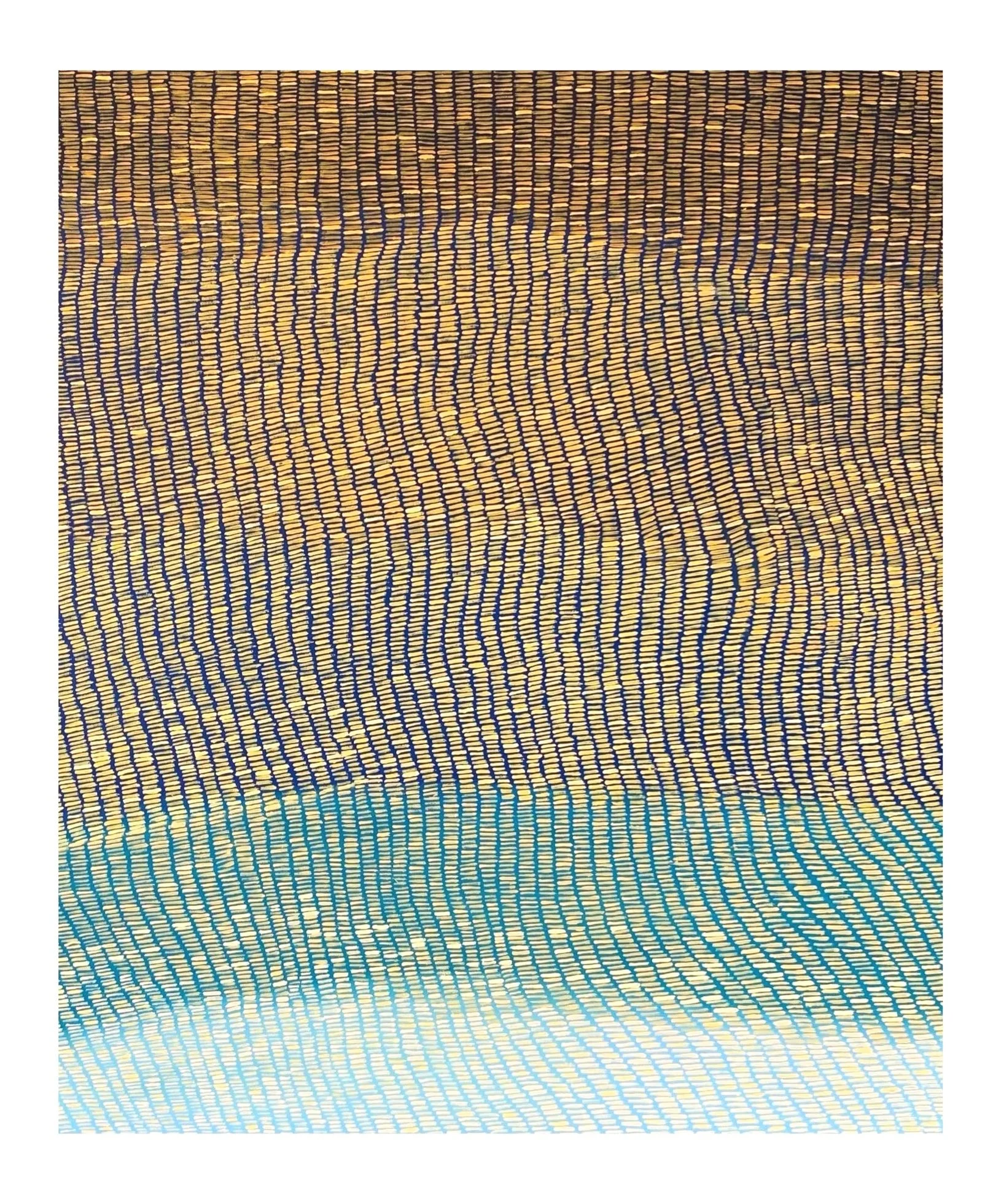 Jaunes sur Bleus - 100 x 100 cm