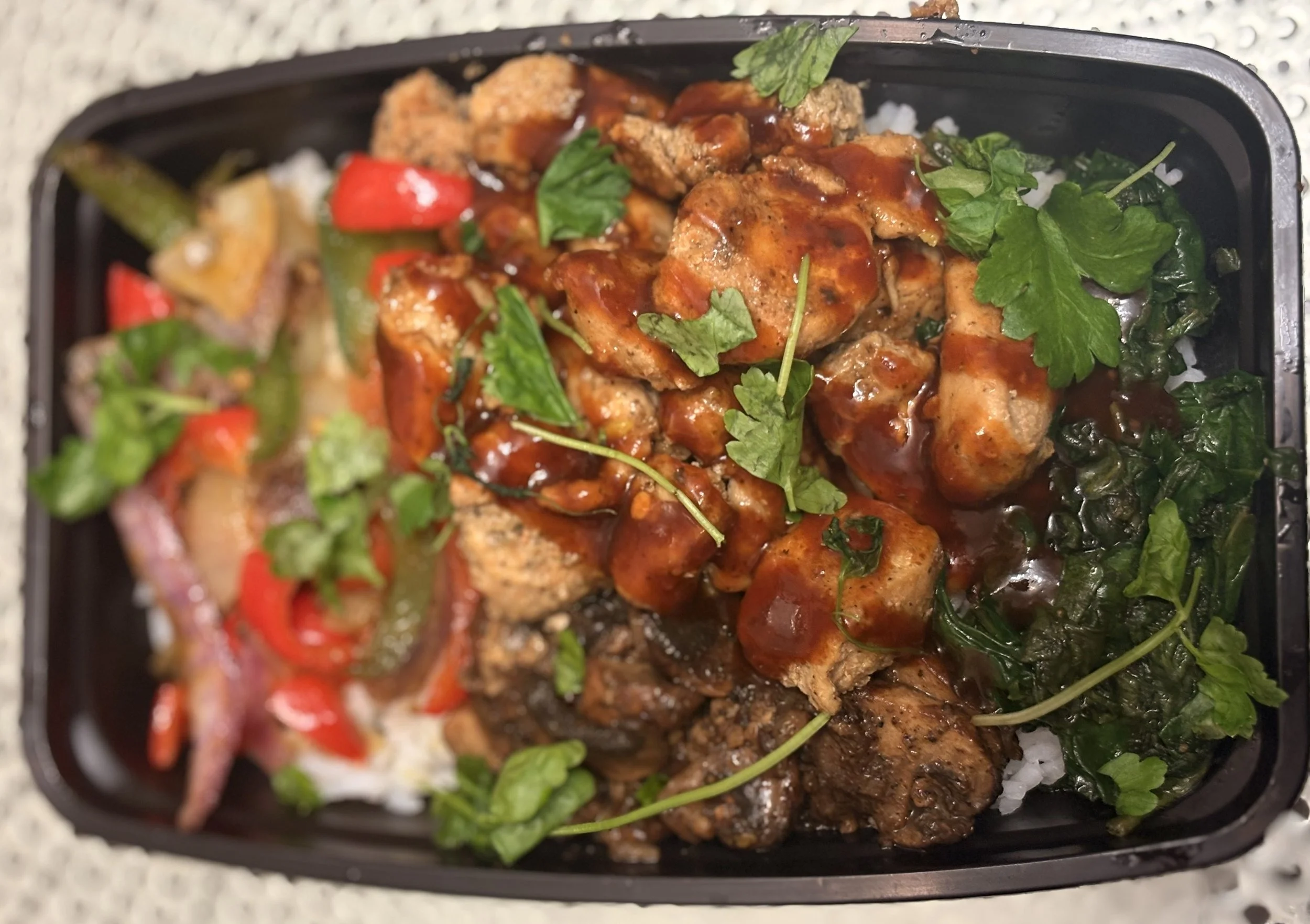 Auntie’s Hot Honey BBQ Chicken Bowl