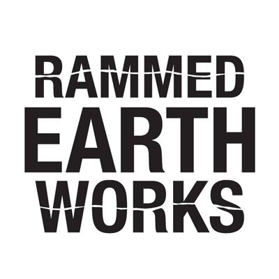 Text reading 'Rammed Earth Works' on a white background