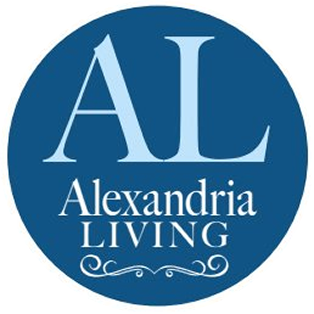 The logo of Alexandria Living, featuring a dark blue circle with the white initials 'AL' and the words 'Alexandria Living' underneath.