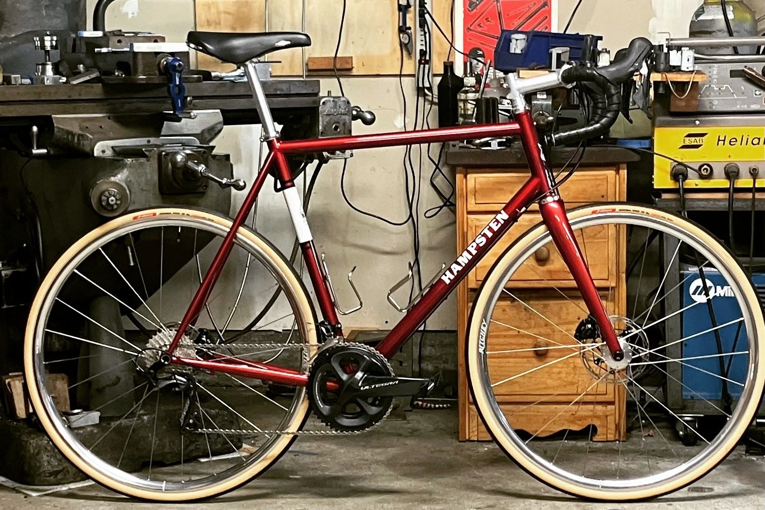 A nice Tranquillo in Saronni Rosso here&hellip; in other news I just turned 65 and I&rsquo;m announcing that I&rsquo;ll take frame and bike orders for exactly one more year - until 10/29/26 - then I hope to move on to the Next Big Thing. I&rsquo;m pr