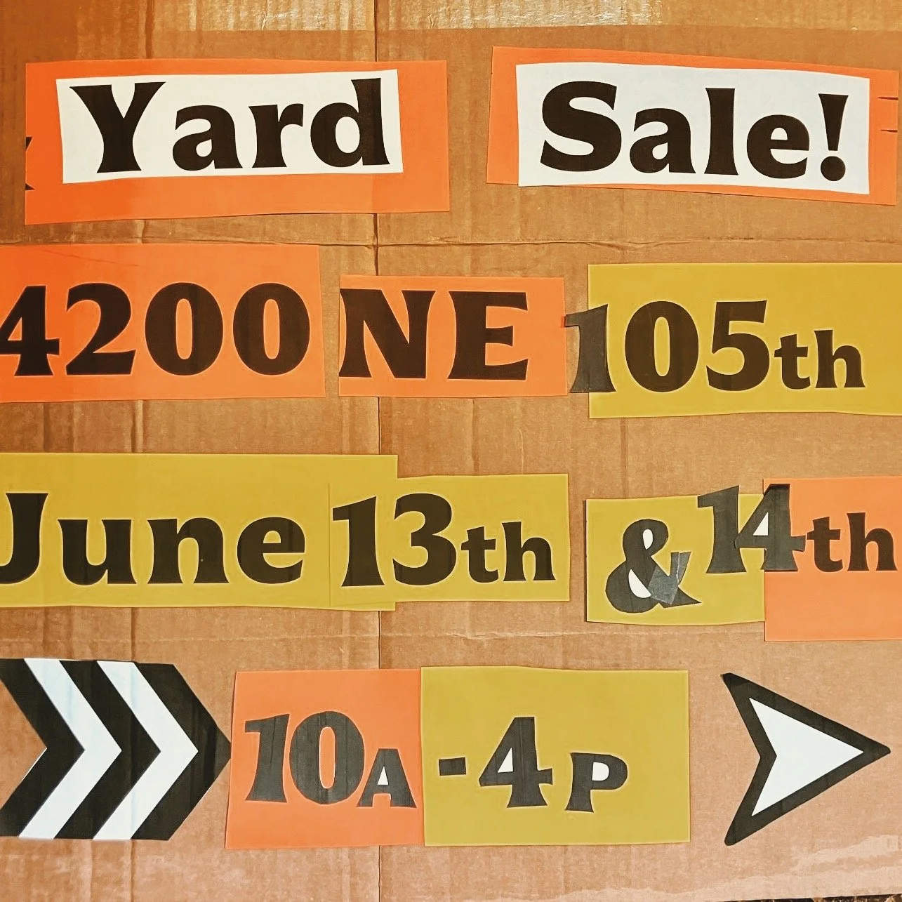 Hey folks, Jenny and I are hosting a massive multi-household yard sale this weekend at 4200 NE 10th St, from 10-4 Sat and Sun. We&rsquo;ll have tons of cool stuff and a tiny bit of useless crap: kitchen stuff, books/CDs/records - design books! - furn