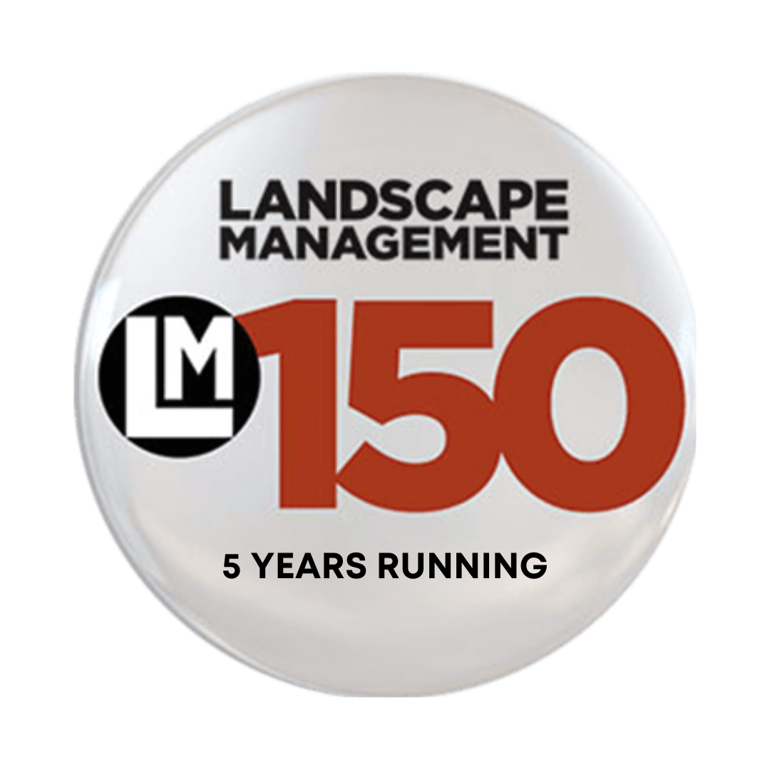 Landscape Management, 5 years running button.